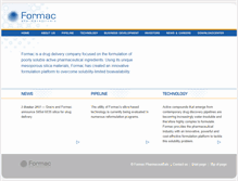 Tablet Screenshot of formacpharma.com